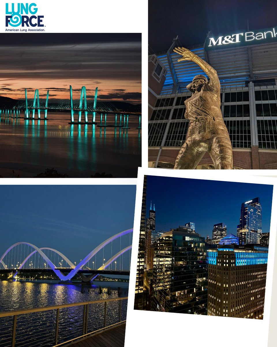 From lit up landmarks to LUNG FORCE supporters, including news anchors, the nation turned turquoise last week in support of our annual #TurquoiseTakeover and #LungCancerActionWeek. Thanks to everyone who joined us to help amplify lung cancer awareness!