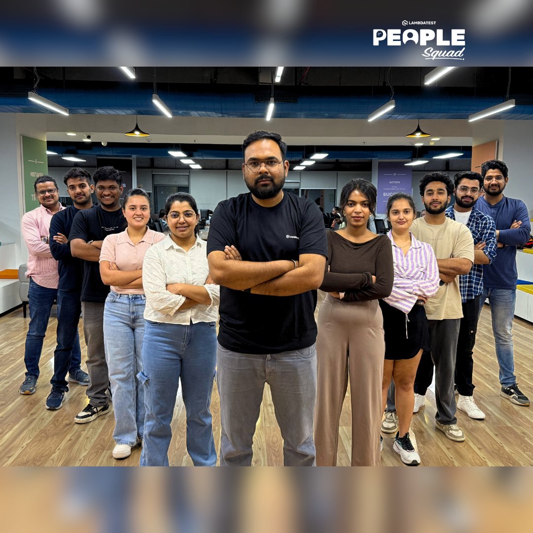 LifeLambdaTest's tweet image. Behind every release, sprint, & "it works!" — a crew brings magic.
From brainstorms to banter, hustles to laughs — these frames capture LambdaTest's people.
More than teammates: builders, mentors, problem-solvers, & Slack pingers.
When people shine, the product wins.