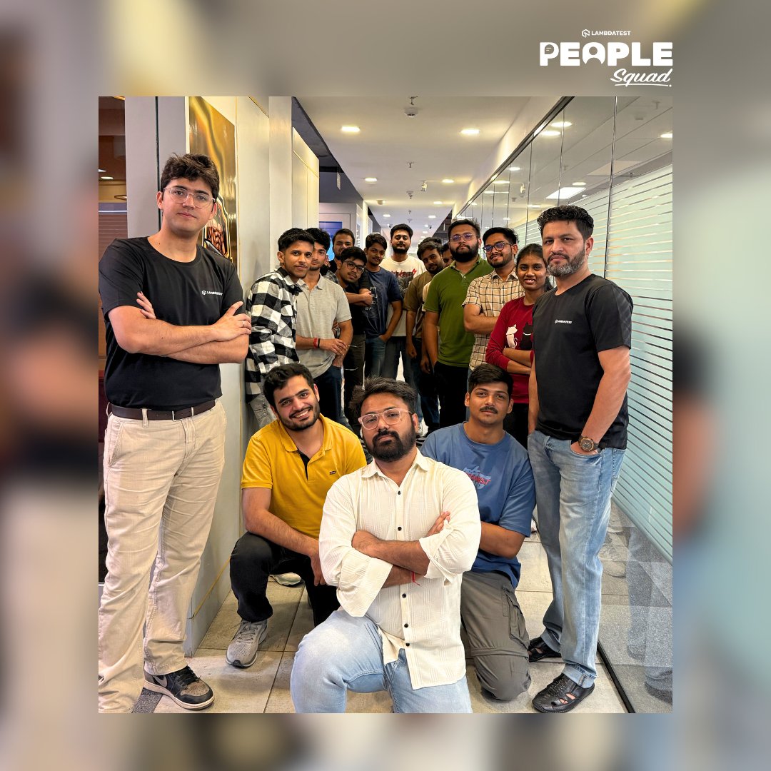 LifeLambdaTest's tweet image. Behind every release, sprint, & "it works!" — a crew brings magic.
From brainstorms to banter, hustles to laughs — these frames capture LambdaTest's people.
More than teammates: builders, mentors, problem-solvers, & Slack pingers.
When people shine, the product wins.