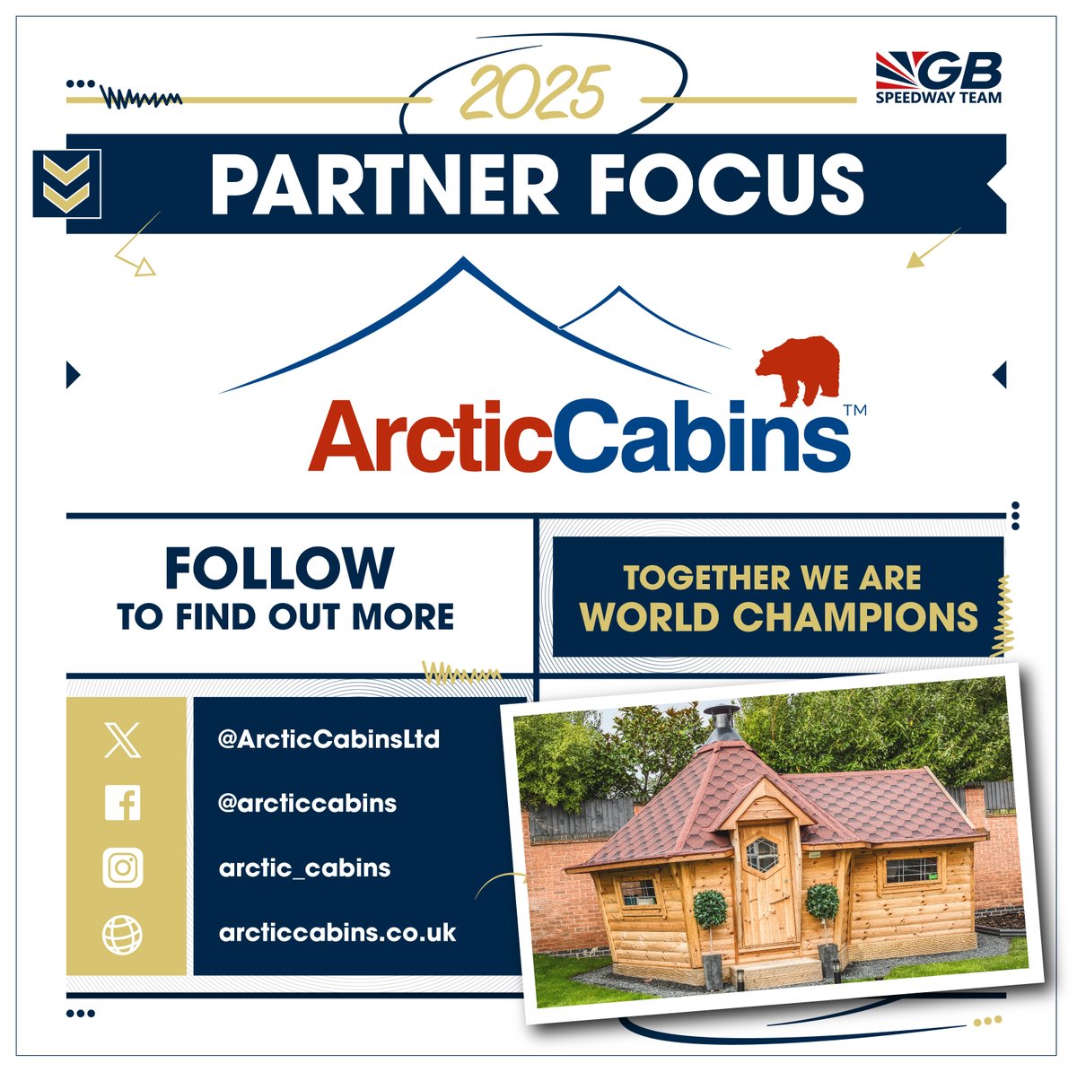 🇬🇧🤝 2025 PARTNER FOCUS - Arctic Cabins

➡️ gbspeedwayteam.com/news/2025-part…

Brought to you by giantcashbonanza.online/gbspeedway/

<a href="/alliedmobility/">Allied Mobility</a> <a href="/ArcticCabinsLtd/">Arctic Cabins Ltd</a> <a href="/Cabin_Master/">Cabin Master</a> <a href="/ATPI_Travel/">ATPI</a> <a href="/Steelsealuk/">SteelSeal</a> <a href="/fuchs_silkolene/">FUCHS Silkolene</a> <a href="/GrantTankers/">Grant Henderson Tankers</a> <a href="/Anlas_UK/">Anlas Tyres UK</a> <a href="/Rentruck/">Rentruck</a> <a href="/vanandkombi/">Van and Kombi.com</a> <a href="/MediaCoGroupLtd/">MediaCo</a> <a href="/CorpayFX/">Corpay Cross-Border Solutions</a>