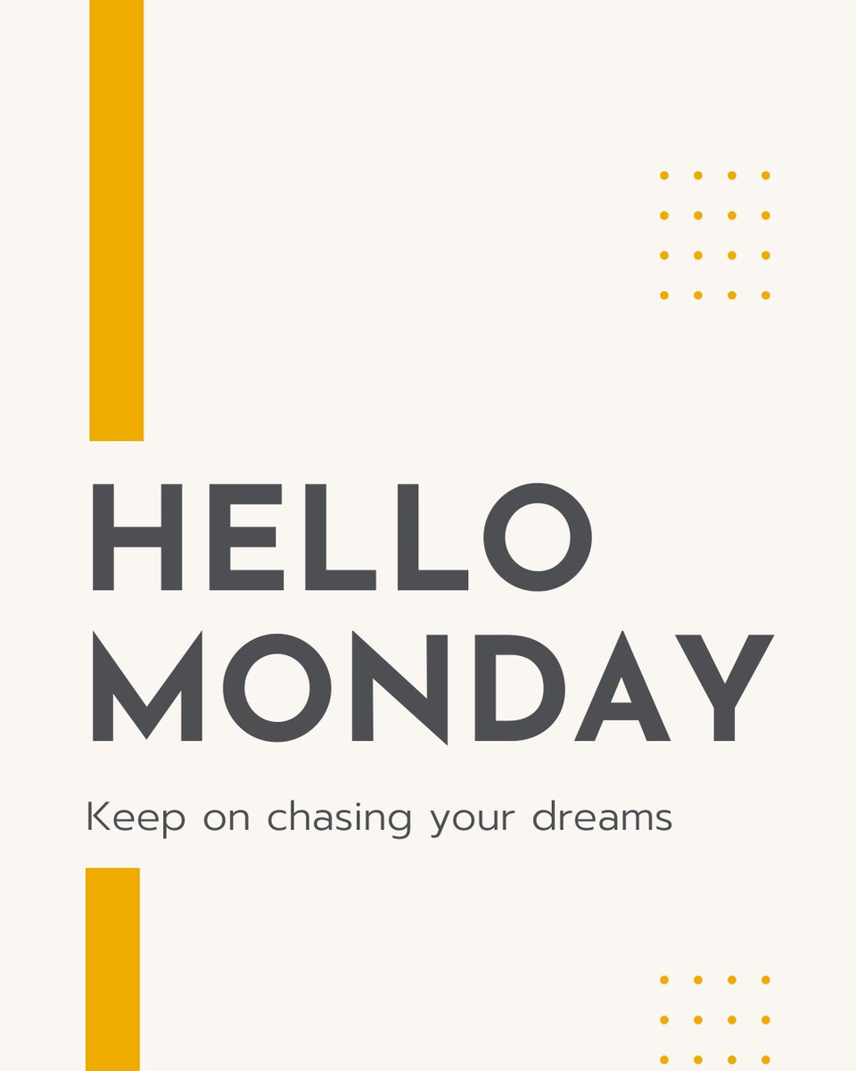 New week, new opportunities!