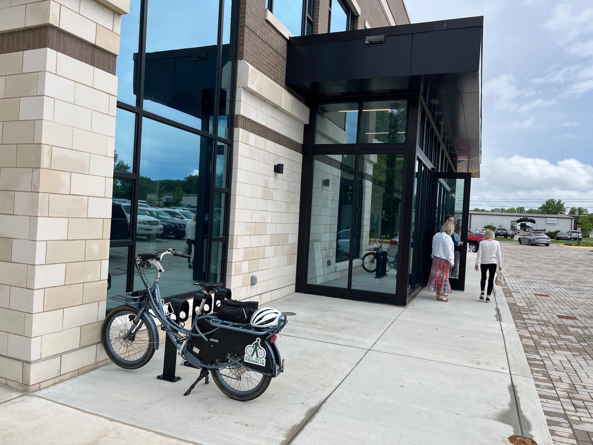 Bike parking at the new <a href="/franklinspecial/">Franklin Special District</a> HQ! Here for the <a href="/Franklin2morrow/">Franklin Tomorrow</a> talk.