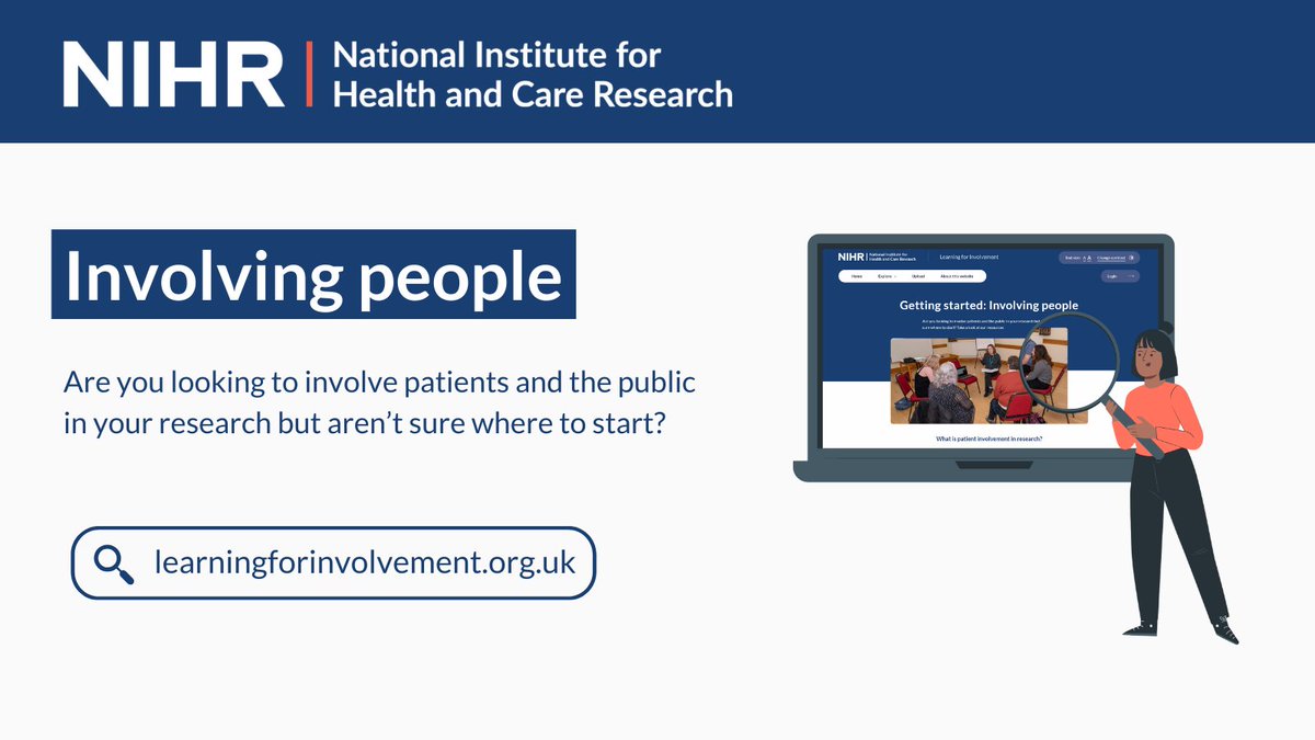 Are you looking to involve patients and the public in your research but aren’t sure how to start?

Take a look at the resources that could help you get started: learningforinvolvement.org.uk/topic/getting-…