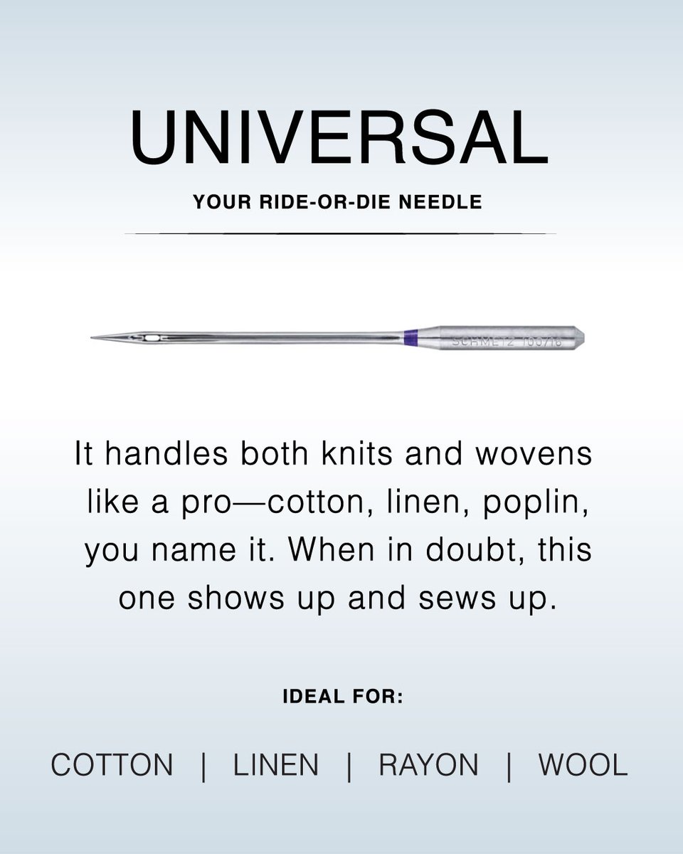 Mood_Fabrics's tweet image. 🪡 Not all needles are created equal—choose the right one for the job!

Upgrade your stitch game and protect your fabric with precision.

#SewingNeedles #SewingTools #MoodFabrics #SewFromScratch #NeedleGuide #SewingTips #SewingEducation #MadeWithMood