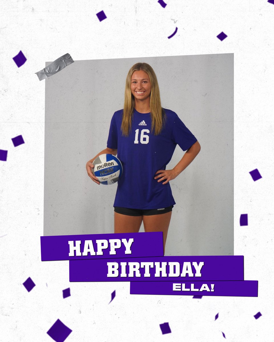 Today we are wishing outside hitter, Ella Zmolek, a very happy birthday! We hope you have a wonderful day filled with love!🥳💟