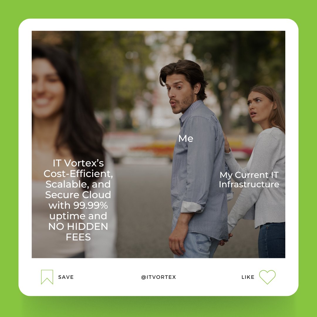 ITVortexLLC's tweet image. Tired of IT headaches? IT Vortex can help you seamlessly transition to a private hosted cloud, saving you money and resources. Make that shift to the cloud, link in bio! ☁️ #IaaS #CloudInfrastructure #VirtualServers #IT #ITVortex #ITmeme #CloudMigration #DigitalTransformation