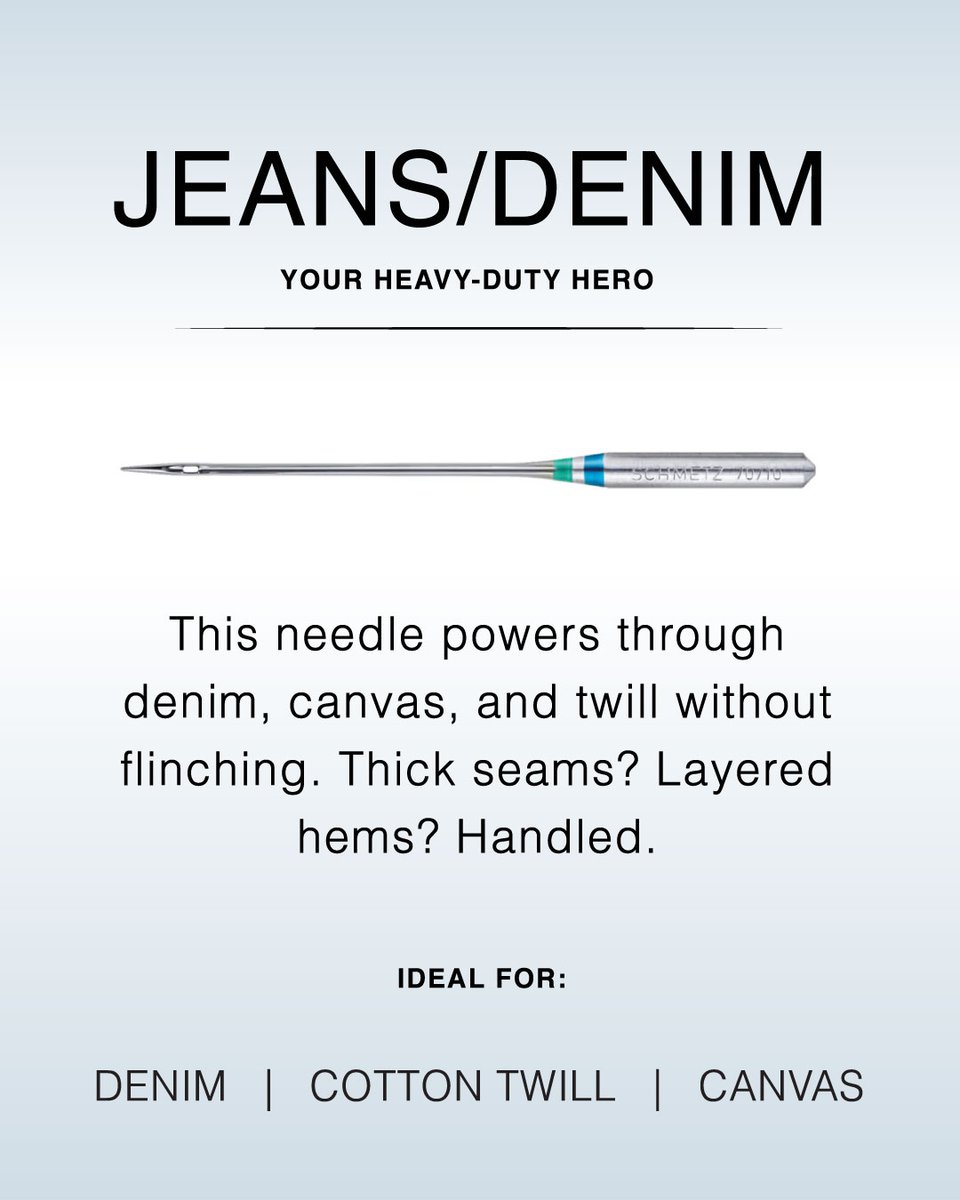 Mood_Fabrics's tweet image. 🪡 Not all needles are created equal—choose the right one for the job!

Upgrade your stitch game and protect your fabric with precision.

#SewingNeedles #SewingTools #MoodFabrics #SewFromScratch #NeedleGuide #SewingTips #SewingEducation #MadeWithMood