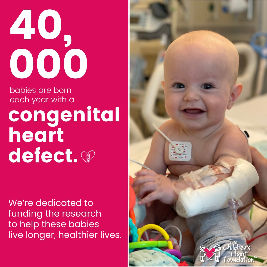 We're working to advance the diagnosis, treatment, and prevention of America's most common birth defects - congenital heart defects (#CHDs). How? We fund #CHD research. 🔬❤ Learn about our critical mission and how you can help: childrensheartfoundation.org/our-impact/