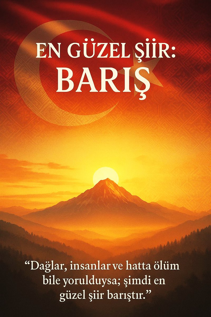 “Dağlar, insanlar ve hatta ölüm bile yorulduysa şimdi en güzel şiir, barıştır.”

40 yılı aşkın süredir faaliyet gösteren terör örgütü PKK, silahları bırakacağını ve örgütsel feshini gerçekleştireceğini duyurdu. 

Bir devrin bitecek olması, 1000 yıllık tarihi Türk-Kürt