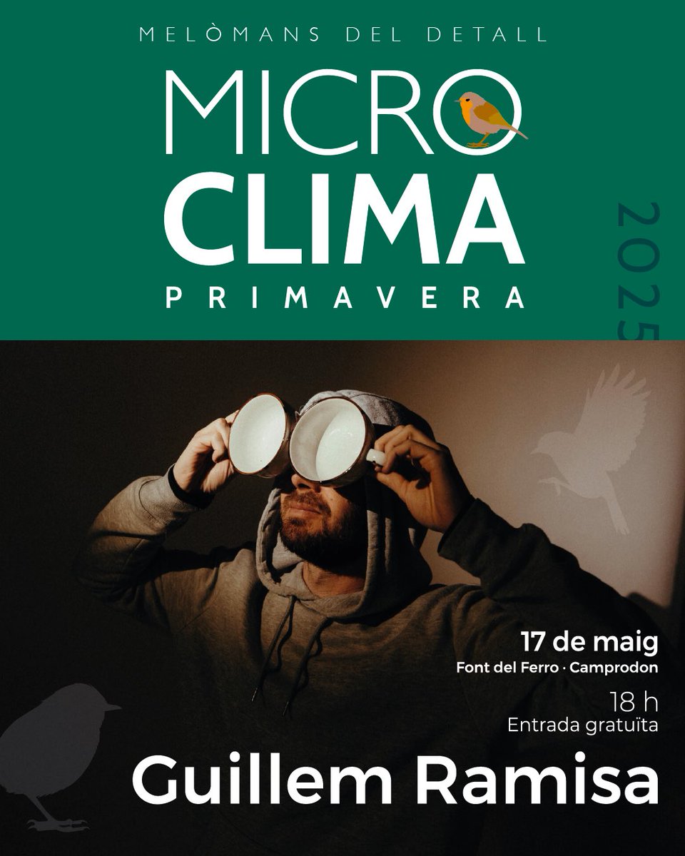 Aquest dissabte concert al <a href="/festmicroclima/">Microclima</a> . Lloc absolutament espectacular i bonic.