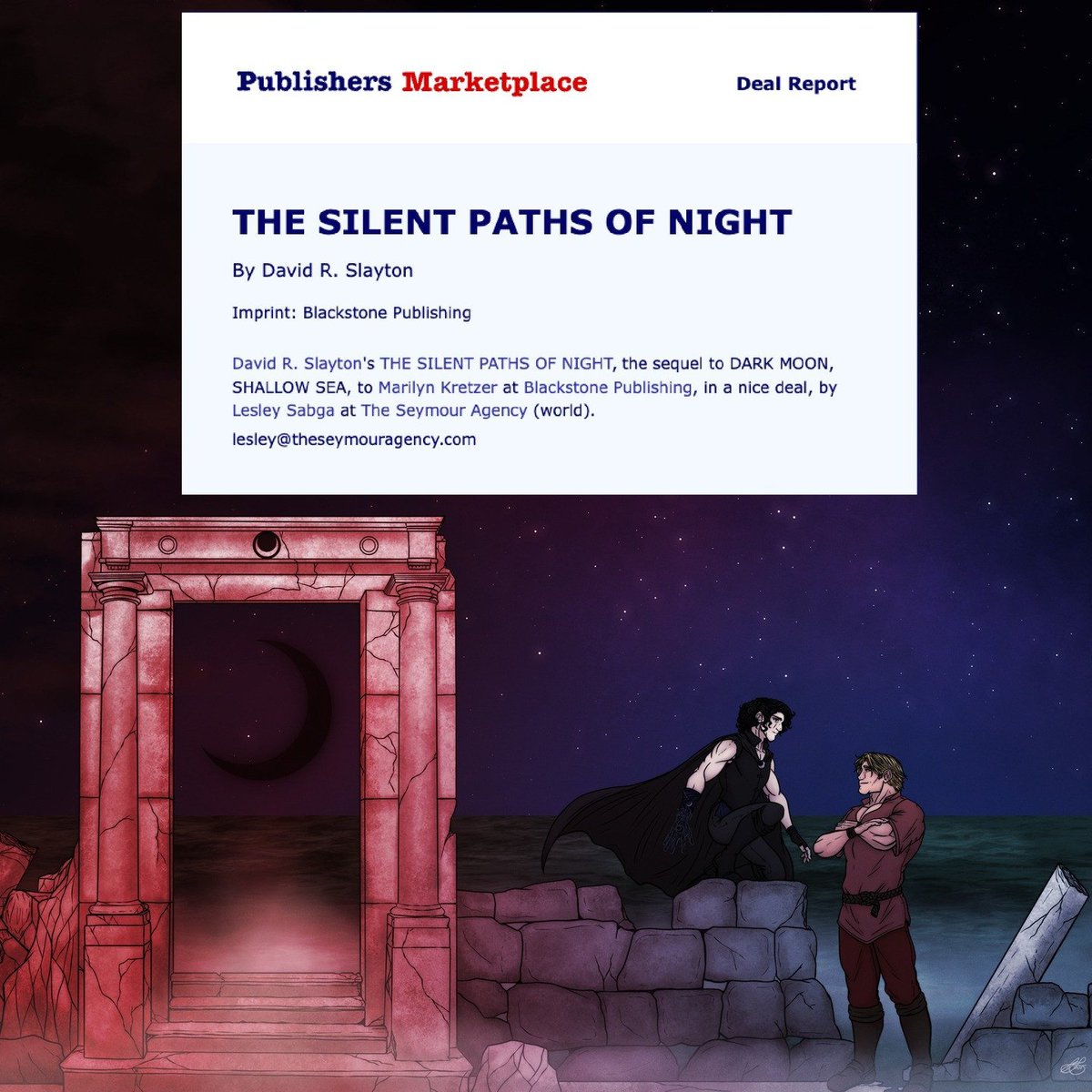 If you got my newsletter you got this news early.

The sequel to Dark Moon, Shallow Sea: The Silent Paths of Night is coming next year! AND it's undergoing edits. 

This will be my first book in 2026 as you're also getting Backwoods Banshee (Adam Binder book five).