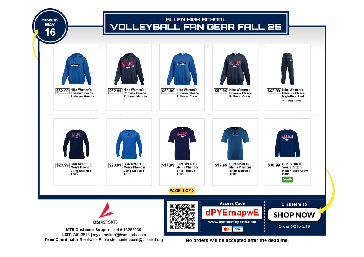 Store closes May 16th!!
bsnteamsports.com/shop/dPYErnapwE