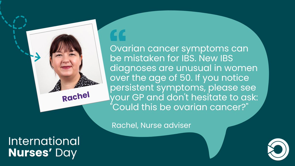 This #InternationalNursesDay, we asked our specialist nurses Anne and Rachel “What’s one thing you wish everyone knew about ovarian cancer?” 

💬 Now it’s your turn! What’s your one thing? Share it below 👇