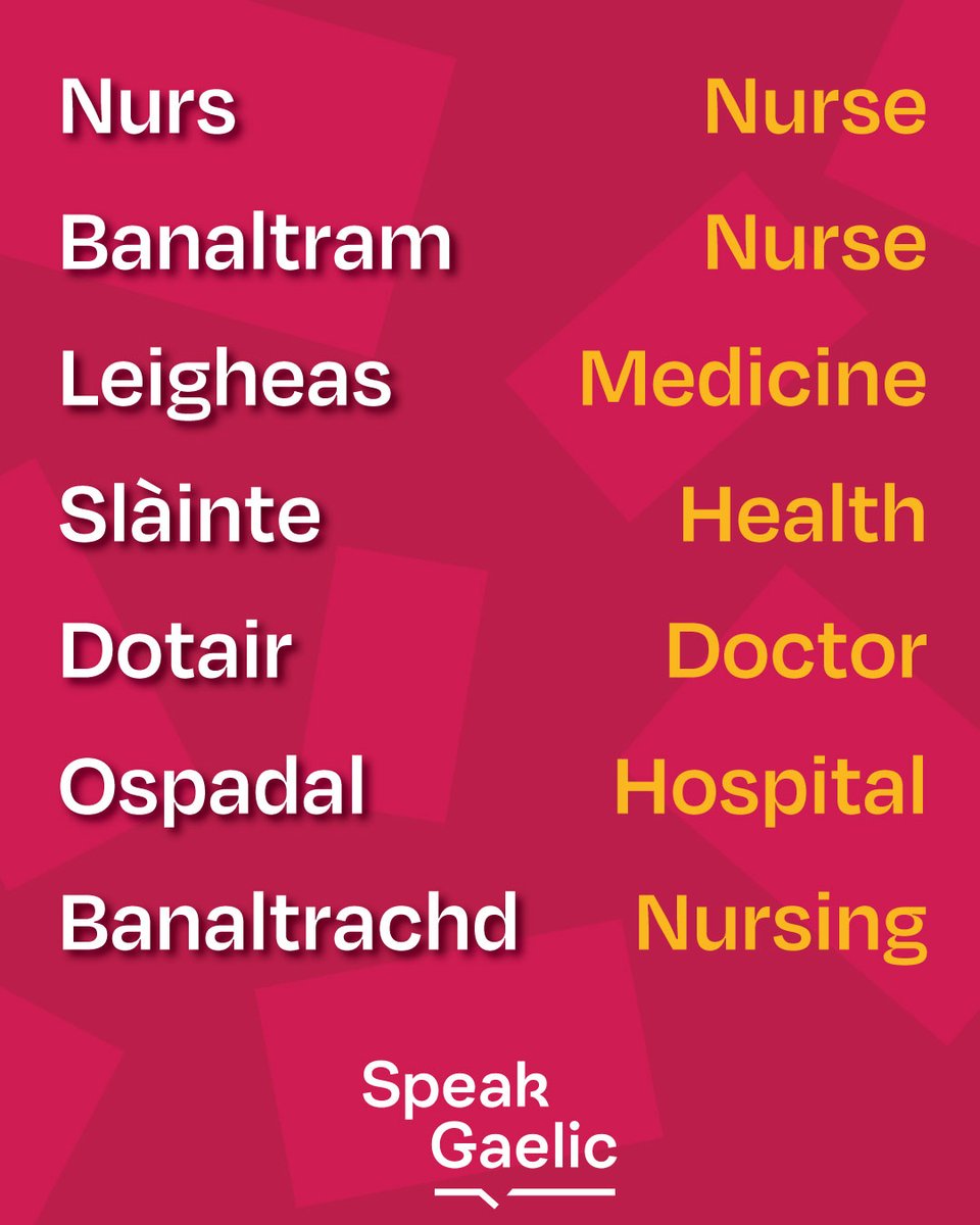 SpeakGaelic's tweet image. 🏨👩⚕️💪🤒💊💉👨⚕️🤕
Là Eadar-nàiseanta nan Nursaichean 🌟
Tag a nurse to thank them for the wonderful work that they do 💛⬇️
#InternationalNursesDay