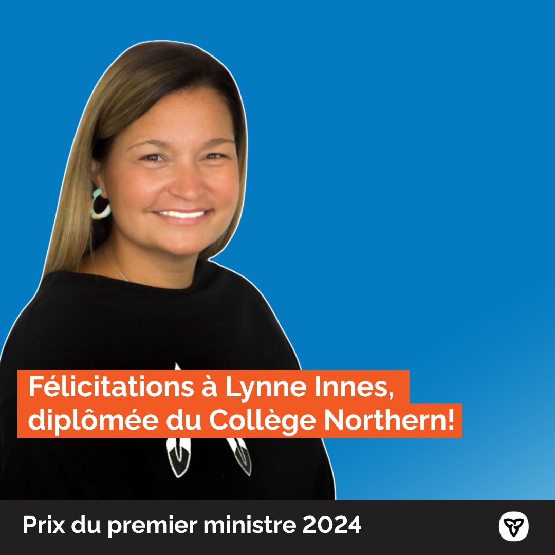 La #SemaineNationaledesInfirmières commence aujourd'hui🩺

C’est pourquoi nous rendons hommage à Lynne Innes, diplômée du Northern College et lauréate du Prix du premier ministre 2024 dans la catégorie Sciences de la santé!

Pour plus, visitez: bit.ly/3C0GfVh 
#PPM2024