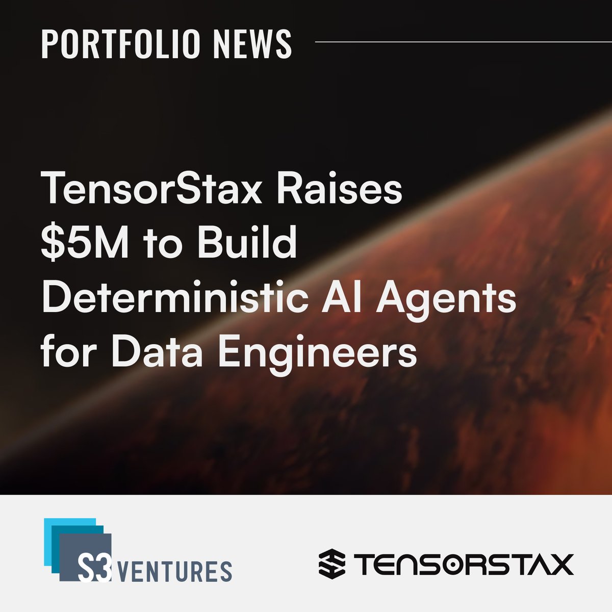 S3 Ventures (@s3ventures) on Twitter photo 🎉 We’re proud to be backing <a href="/tensorstax/">TensorStax</a> in their $5M Seed round—alongside lead investors <a href="/GlasswingVC/">Glasswing Ventures</a> and <a href="/BeePartners/">Bee Partners</a>! Co-founders <a href="/arattml/">ar</a> and Biraj Silwal are taking on a critical but often-overlooked layer of enterprise infrastructure: #DataEngineering.
Today’s pipelines 🎉 We’re proud to be backing <a href="/tensorstax/">TensorStax</a> in their $5M Seed round—alongside lead investors <a href="/GlasswingVC/">Glasswing Ventures</a> and <a href="/BeePartners/">Bee Partners</a>! Co-founders <a href="/arattml/">ar</a> and Biraj Silwal are taking on a critical but often-overlooked layer of enterprise infrastructure: #DataEngineering.
Today’s pipelines