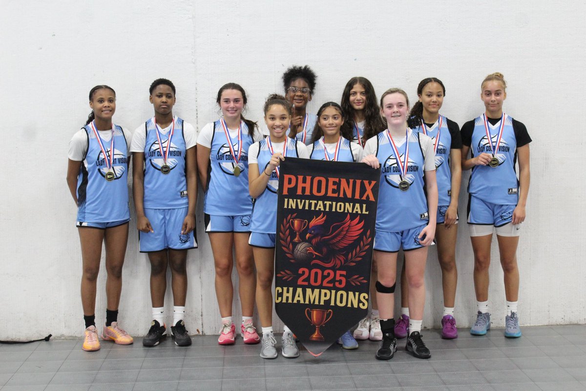 Congrats to our 15U team for winning the Phoenix Invitational!! Great job ladies!! This group continues to get better and better!! #thevision 👀🕶️ <a href="/NLPB336/">Vernard Rogers</a>  <a href="/gsosports/">Greensboro Sports</a> <a href="/MMBR_CoachGBell/">Major Movez Basketball Review #MMBR</a>