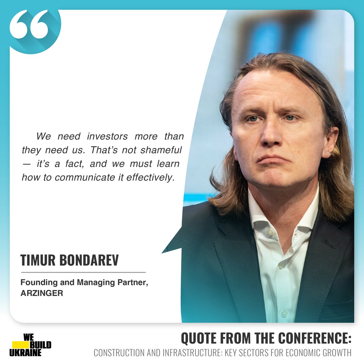 ‼️We have collected key quotes from the speakers at the Conference by We build Ukraine think tank. Like and discuss in the comments 👇
