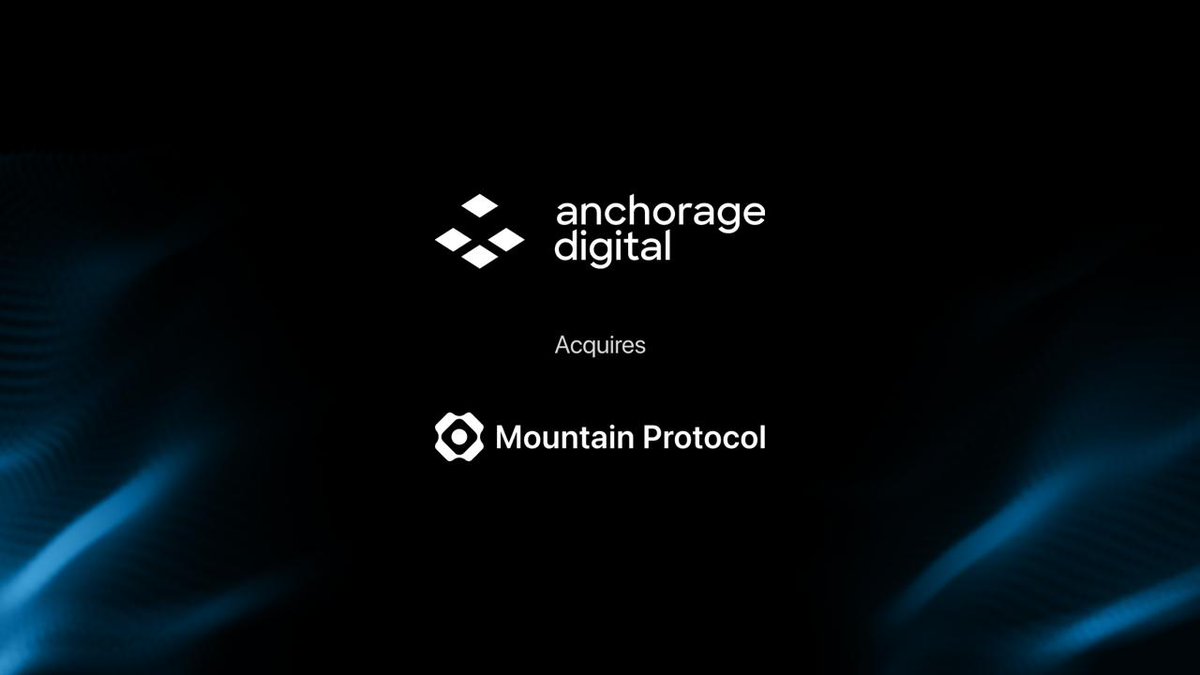 stablemanuele's tweet image. 1/ Today marks a major milestone:
@MountainUSDM has been acquired by @Anchorage, home to the only federally chartered digital asset bank in the US.
A new chapter begins.