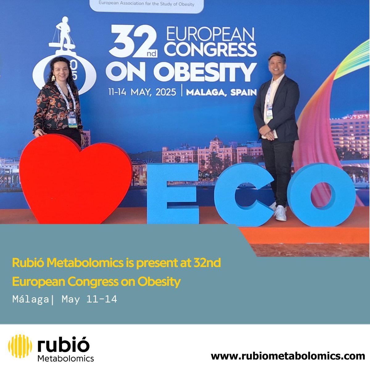 Rubió Metabolomics (@rubioomics) on Twitter photo We’re at the European Congress on Obesity (ECO) 2025 in Málaga! 📅 May 11–14 🔖 #ECO2025
Meet Haroon Allybacus & Cristina Alonso as we dive into liver health & metabolic innovation.
📩 Email us at metabolomics@owlmetabolomics.com to connect! We’re at the European Congress on Obesity (ECO) 2025 in Málaga! 📅 May 11–14 🔖 #ECO2025
Meet Haroon Allybacus & Cristina Alonso as we dive into liver health & metabolic innovation.
📩 Email us at metabolomics@owlmetabolomics.com to connect!