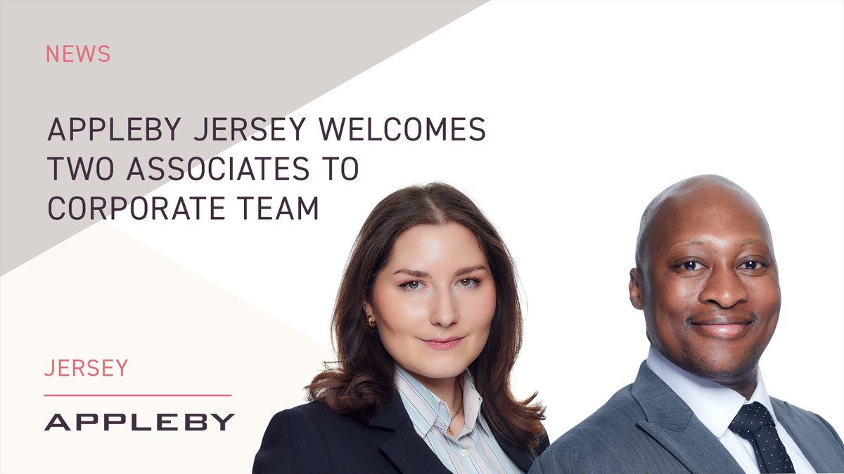 Appleby (@applebyglobal) on Twitter photo Appleby Jersey is delighted to welcome Associates Larissa Dezyk and Tshepang Phiri to our Corporate team.  
You can read more about them both here: bit.ly/455BVjr 
#ApplebyJersey #JerseyLaw #Careers #CorporateLaw #Appleby Appleby Jersey is delighted to welcome Associates Larissa Dezyk and Tshepang Phiri to our Corporate team.  
You can read more about them both here: bit.ly/455BVjr 
#ApplebyJersey #JerseyLaw #Careers #CorporateLaw #Appleby