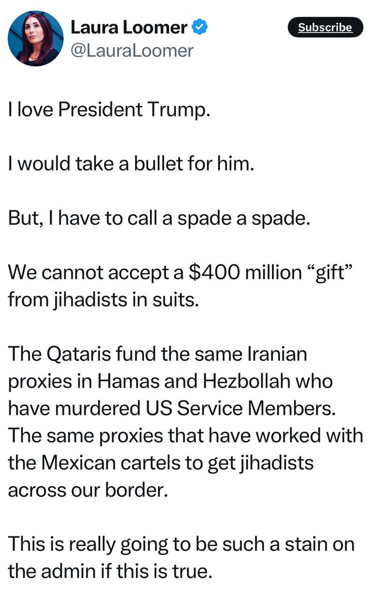 Mariana_news✡🇮🇱🎗חי🤟 (@marianasoux) on Twitter photo "Ik hou van Trump
Ik zou een kogel voor hem opvangen.
Maar ik moet de zaken wel bij de naam noemen.
Wij kunnen geen 'geschenk' van 400 miljoen dollar accepteren van Jihadisten in pakken"
Opini van <a href="/realDonaldTrump/">Donald J. Trump</a> supporters.. "Ik hou van Trump
Ik zou een kogel voor hem opvangen.
Maar ik moet de zaken wel bij de naam noemen.
Wij kunnen geen 'geschenk' van 400 miljoen dollar accepteren van Jihadisten in pakken"
Opini van <a href="/realDonaldTrump/">Donald J. Trump</a> supporters..