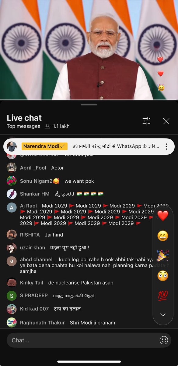 PantryCar's tweet image. 🙏🏼🙏🏼🙏🏼🙏🏼🫡🫡🫡

#PMLive #OperationSindoor