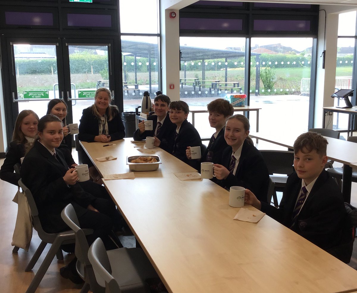 Great start to the week for these Y8 students who have had 100% attendance since the start of school in September 🤩 Well deserved hot chocolate and pastries with the Head #everyschooldaycounts