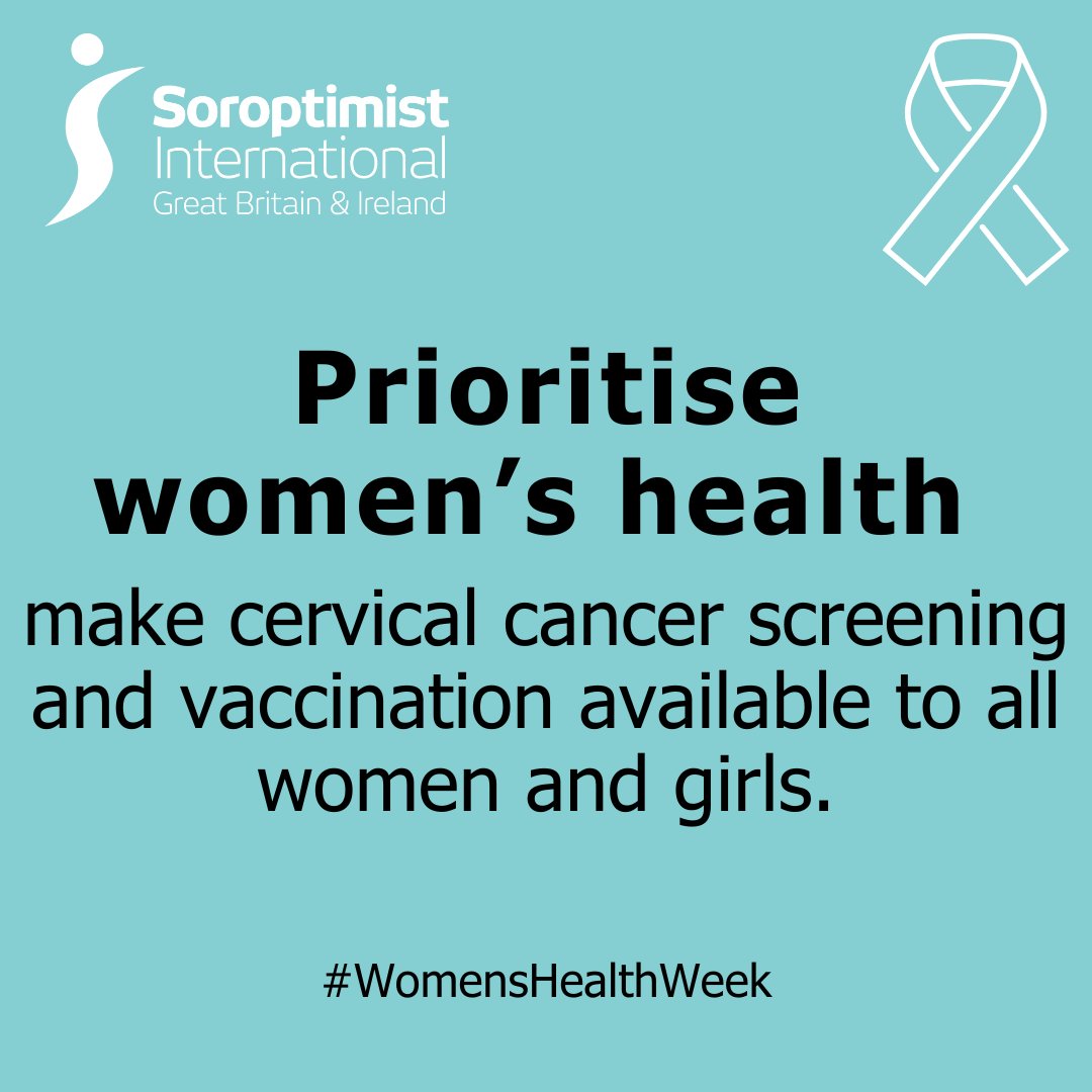 Help make cervical cancer a disease of the past Together we can eliminate this deadly cancer once and for all Be cervical cancer aware Get screened get vaccinated Find out more here: sigbi.org/what-we-do/our…… #prioritisewomenshealth #cervicalcancer #soroptimist  Soroptimist SIGBI