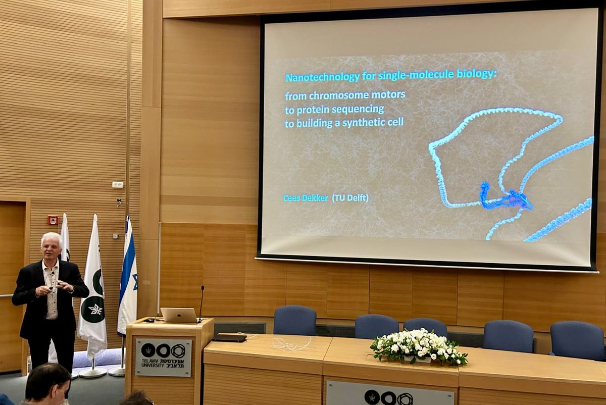 cees dekker - now at @ceesdekker.bsky.social (@cees_dekker) on Twitter photo Incredible honor to receive the Tel Aviv University International Prize in Biophysics today! Incredible honor to receive the Tel Aviv University International Prize in Biophysics today!