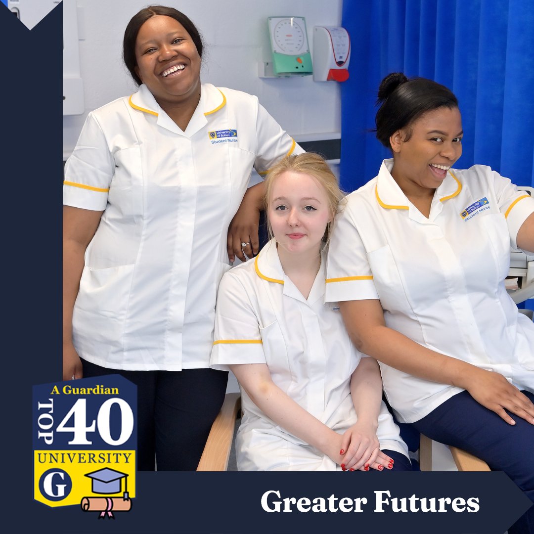 Our Nurses. Greater Future!💙  
Caring for #Nurses strengthens society &amp; the economy.

#GreaterFutures #UniGM🎓#UniGMNursing #Bolton #Manchester