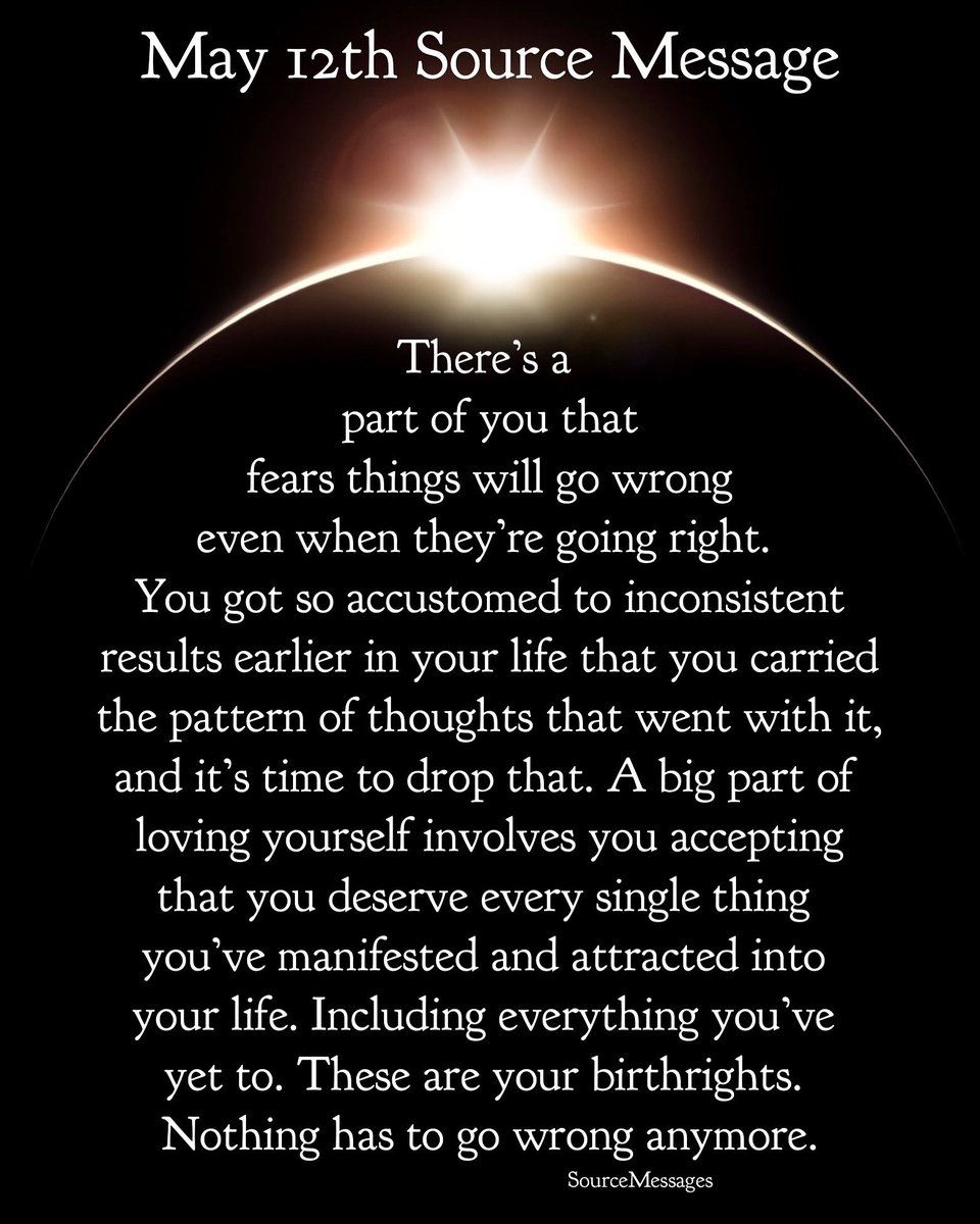 You are worthy of consistent good flowing in. Nothing has to go wrong anymore. ♥️