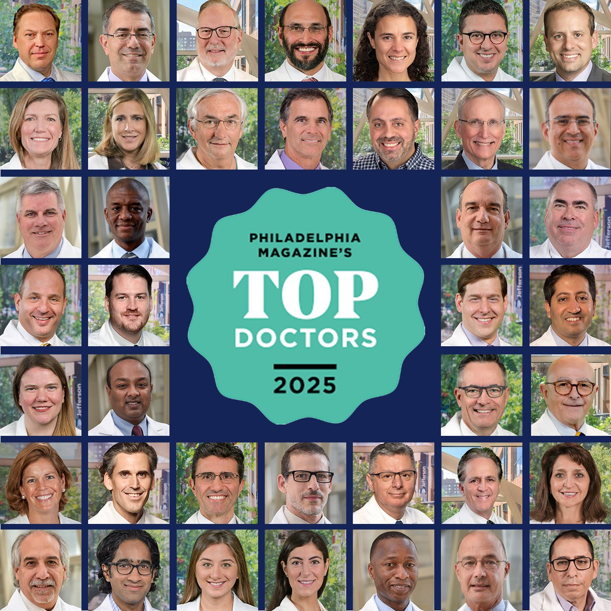 Jefferson Surgery (@jeffsurgery) on Twitter photo More than 50 Jefferson Surgery physicians have been named 2025 Top Docs™ by Castle Connolly in <a href="/phillymag/">Philly Mag</a>. Congratulations! 🌟
Learn more: bit.ly/42TM28j #topdoctors2025 #jefferesonproud <a href="/JeffersonUniv/">Thomas Jefferson University</a> <a href="/TJUHospital/">Jefferson Health</a> <a href="/AIDHC/">Nemours duPont Hosp</a> <a href="/JeffHealthEH/">Jefferson Health - Einstein</a> <a href="/JeffHealthAb/">Jefferson Health - Abington</a> More than 50 Jefferson Surgery physicians have been named 2025 Top Docs™ by Castle Connolly in <a href="/phillymag/">Philly Mag</a>. Congratulations! 🌟
Learn more: bit.ly/42TM28j #topdoctors2025 #jefferesonproud <a href="/JeffersonUniv/">Thomas Jefferson University</a> <a href="/TJUHospital/">Jefferson Health</a> <a href="/AIDHC/">Nemours duPont Hosp</a> <a href="/JeffHealthEH/">Jefferson Health - Einstein</a> <a href="/JeffHealthAb/">Jefferson Health - Abington</a>