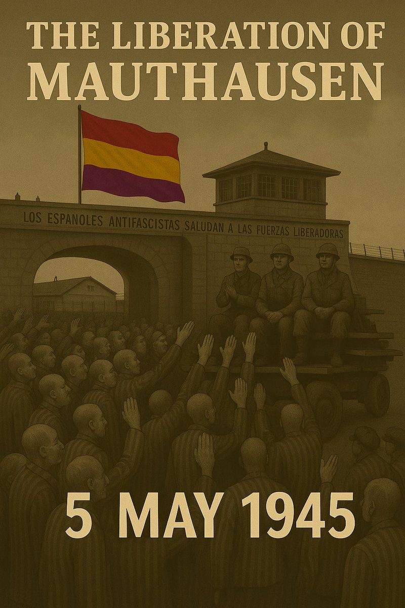 5 May 1945: the notorious Nazi concentration camp of Mauthausen, where 90,000 people including 5000 anti-Fascist Spanish prisoners died, is liberated.  Its legacy figures centrally in “Thorns of the 15 Roses” the underway sequel to “Upon This Rock”.

davidperry.com/newsroom/remem…