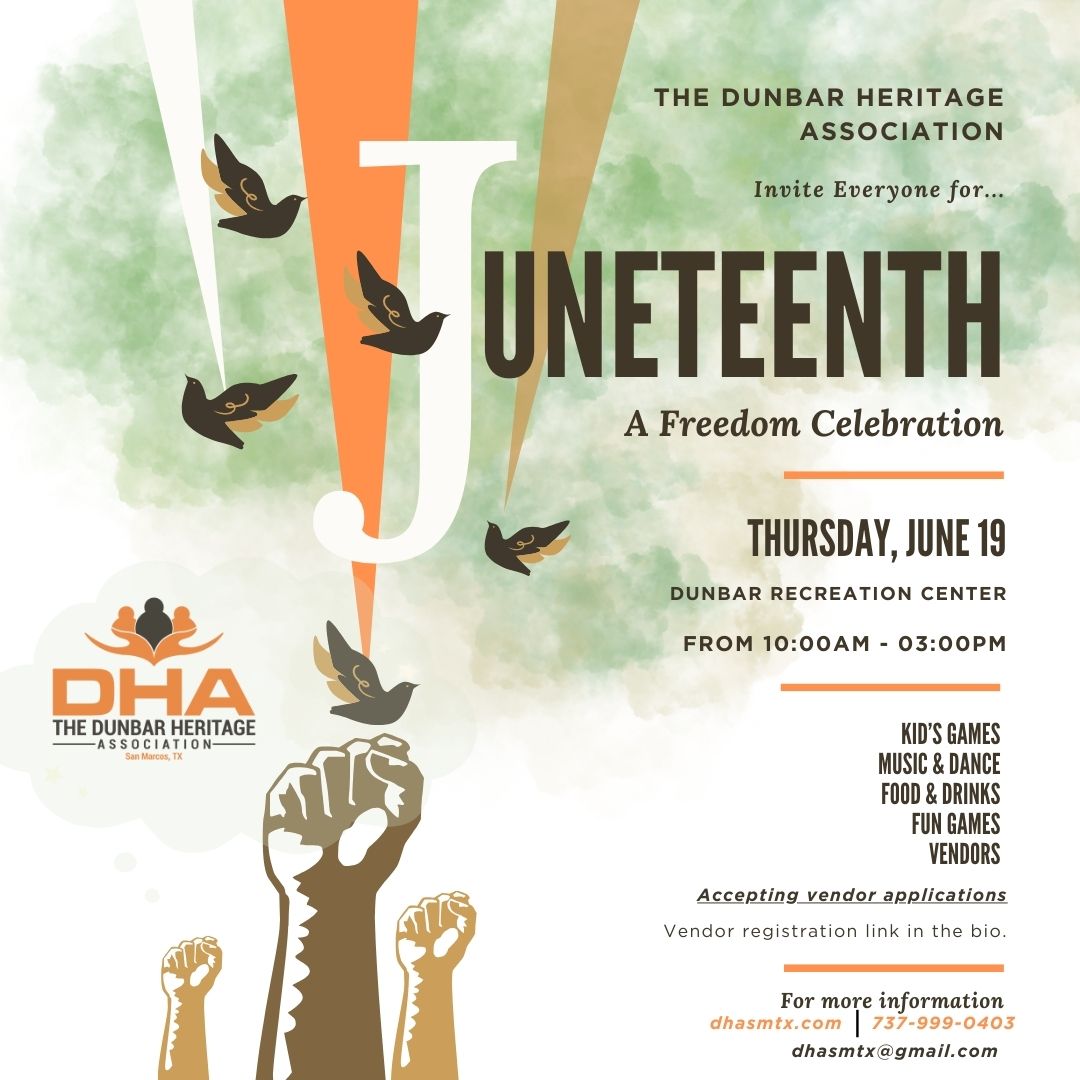 Please join us Thursday, June 19, 2025, at the Dunbar Park Recreation Center to celebrate Juneteenth. We honor and celebrate Freedom Day!

Register as a vendor here: l.instagram.com/?u=https%3A%2F…