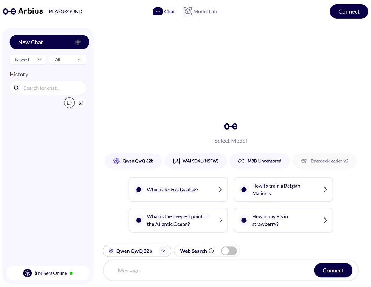 There are prompts on the newly Arbius-hosted model, Metabaron LLama 3.1-8B, that are heavily restricted on 
<a href="/OpenAI/">OpenAI</a>, <a href="/GoogleAI/">Google AI</a>, and <a href="/grok/">Grok</a> 

<a href="/arbius_ai/">Arbius</a>  has no restrictions on usage, content, or KYC with decentralized miners/compute source.

Try out arbiusplayground.com