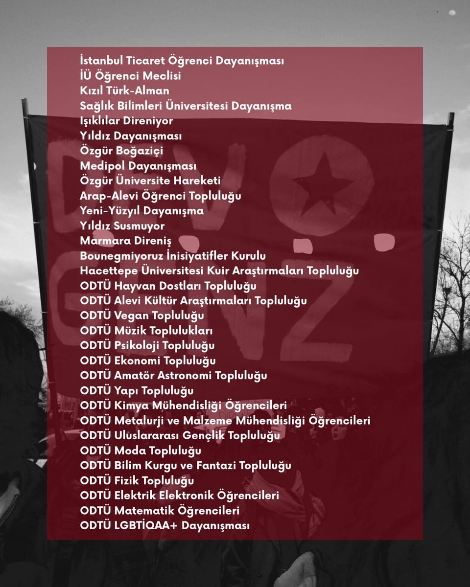 📢DEV-GENZ pankartı tuttukları için 7 öğrenci TEM şubeye ifadeye çağırıldı!

DEV-GENZ pankartının kriminalize edilmesini kabul etmiyoruz! 

Arkadaşlarımızın yanındayız!