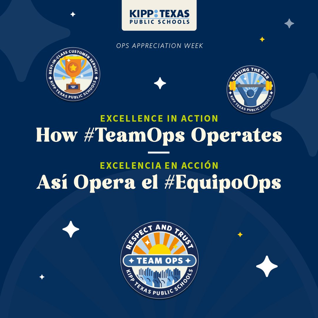 Celebrating the heart of every smooth school day—our amazing KIPP Texas Operations Team! 💼💙
From transportation to nutritious meals and beautiful campuses, #TeamOps delivers #ExcellenceInAction every day. Thank you for all you do!
#KIPPTexas #OperationsAppreciation