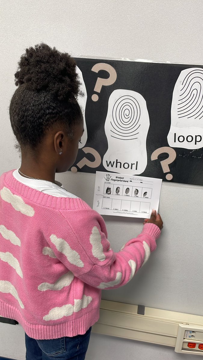 Forensic scientists collecting, analyzing, and classifying fingerprint evidence. <a href="/NISDMichael/">Michael Elementary</a> <a href="/NISDSTEMLabs/">NISD STEM Labs</a>