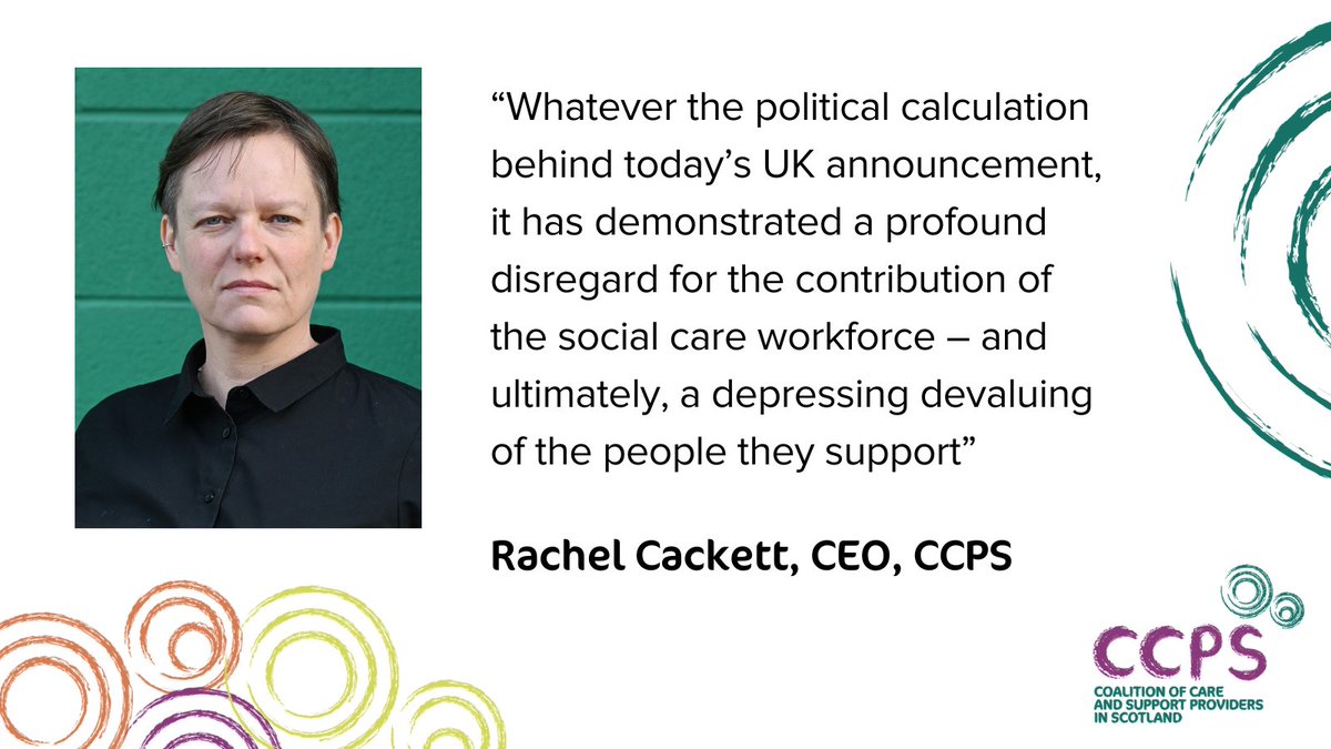 Coalition of Care & Support Providers (@ccpscotland) on Twitter photo π’ Immigration announcement βshows profound disregard for social careβ
Our CEO <a href="/r_cackett/">Rachel Cackett</a> responds to the UK Govt's move to curb recruitment of care workers from overseas
β‘οΈ Read the statement here: ccpscotland.org/ccps-news/immiβ¦
<a href="/CG_CarrGomm/">Carr Gomm</a> <a href="/ruthdorman/">Ruth Dorman</a> <a href="/IanMWelsh/">Professor Ian Welsh OBE</a> <a href="/cchangescotland/">C-Change Scotland</a> π’ Immigration announcement βshows profound disregard for social careβ
Our CEO <a href="/r_cackett/">Rachel Cackett</a> responds to the UK Govt's move to curb recruitment of care workers from overseas
β‘οΈ Read the statement here: ccpscotland.org/ccps-news/immiβ¦
<a href="/CG_CarrGomm/">Carr Gomm</a> <a href="/ruthdorman/">Ruth Dorman</a> <a href="/IanMWelsh/">Professor Ian Welsh OBE</a> <a href="/cchangescotland/">C-Change Scotland</a>