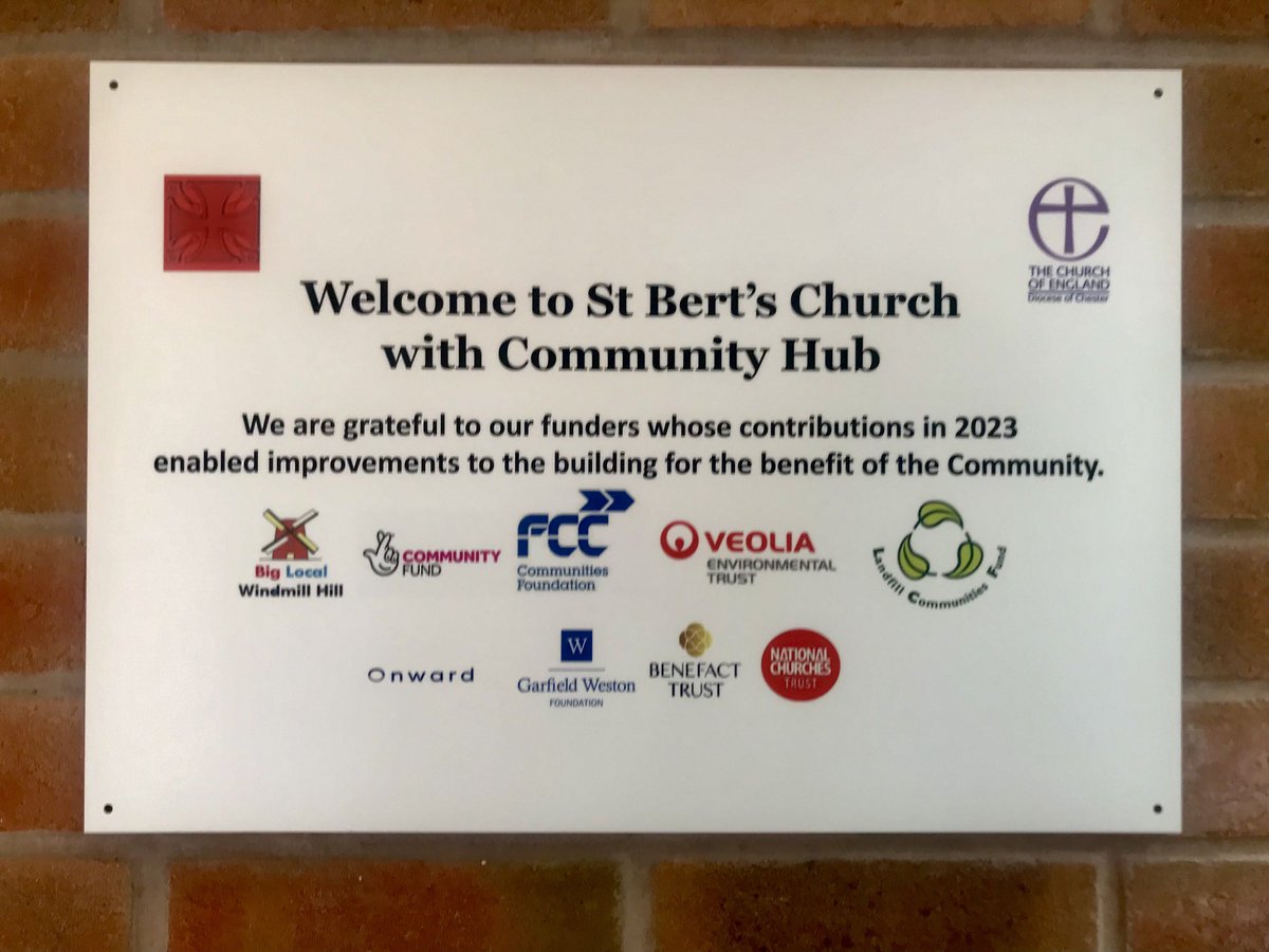 St Bert’s Church, Runcorn. An excellent example of joined up thinking between secular and Christian Funders.