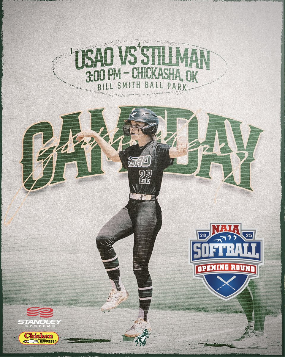USAO Drover Athletics (@droverathletics) on Twitter photo ๐ฅ๐๐๐ ๐๐๐๐ฌ๐ฅ
#1 USAO looks to extend its 16-game win streak as they host the first game of the Opening Round against #4 Stillman College!
๐: NAIA Opening Round
โฐ: 3:00 PM CT
๐: Chickasha, OK
๐๏ธ: Bill Smith Ballpark
๐/๐บ: usaoathletics.com/composite
#DroverNation๐x ๐ฅ๐๐๐ ๐๐๐๐ฌ๐ฅ
#1 USAO looks to extend its 16-game win streak as they host the first game of the Opening Round against #4 Stillman College!
๐: NAIA Opening Round
โฐ: 3:00 PM CT
๐: Chickasha, OK
๐๏ธ: Bill Smith Ballpark
๐/๐บ: usaoathletics.com/composite
#DroverNation๐x