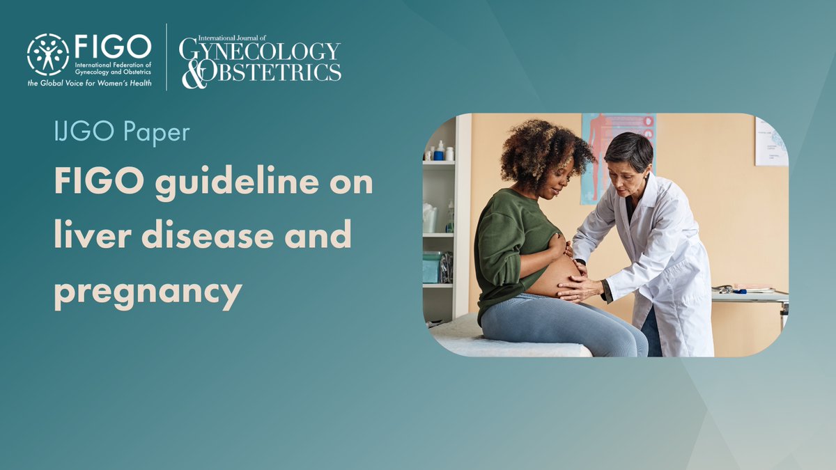 Comprehensive recommendations on managing liver disorders in pregnancy are now available in <a href="/IJGOLive/">IJGO</a>. From ICP to cirrhosis and post-transplant care, these guidelines aim to improve outcomes for mothers and babies worldwide.

📖Read more: ow.ly/moHe50VR26X

<a href="/ProfFMcAuliffe/">Fionnuala McAuliffe NMH & UCD</a>