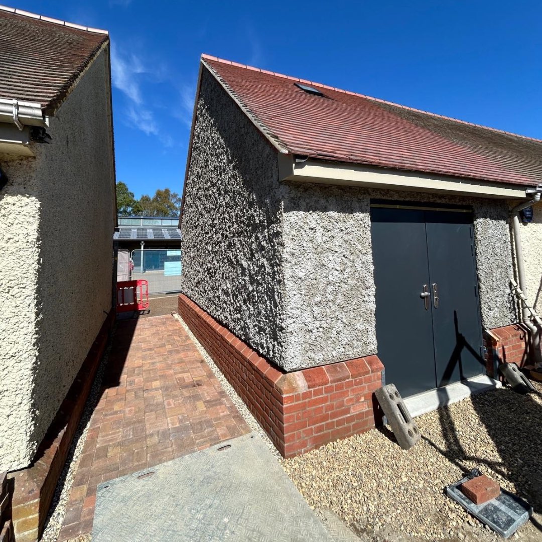 BILtd_'s tweet photo. We’re almost there! 🧱⏳

Our Changing Places extension at the National Trust Sutton Hoo site is nearing completion.👏

Just a final push before we unveil the finished space…. stay tuned for the big reveal!👀

#norfolk #construction #almostthere #finalpush #staytuned #norwich https://t.co/vROc12zLTB