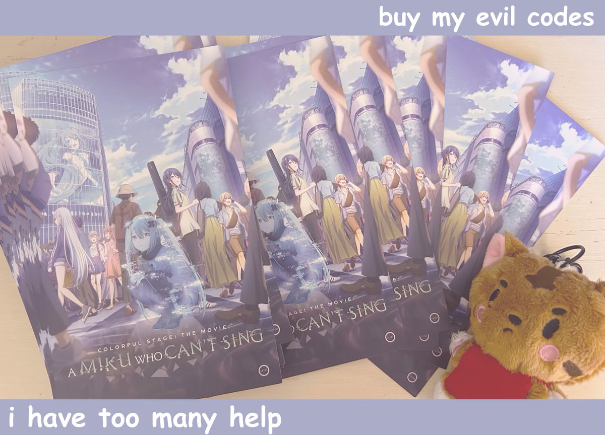 !!!! EN SEKAI MOVIE CODES GIVEAWAY !!!!

LIKE + RT+ COMMENT to enter / multiple winners!

Alternatively: I'll be selling codes for 2$ (USD) through ko-fi! Please dm if interested for details :D

🌟 #prsk #pjsk #pjsktwt