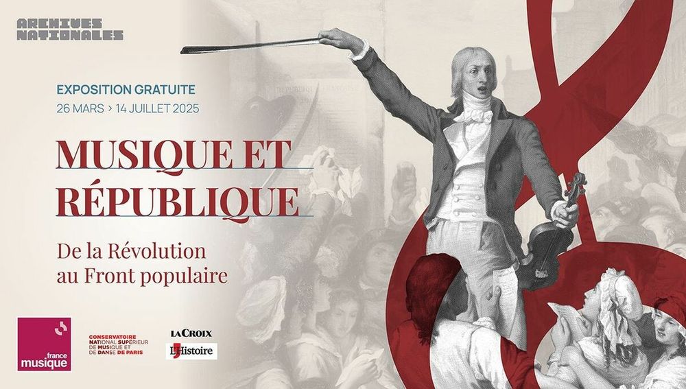 [PARTENARIAT] Jusqu'au 14 juillet 2025, découvrez l'exposition "Musique et République, de la Révolution au Front populaire" aux Archives Nationales <a href="/ArchivesnatFr/">Archives nationales de France</a> (site de Paris - Hôtel de Soubise) via <a href="/francemusique/">France Musique</a>  🇫🇷⚖️🎶
radiofrance.fr/francemusique/…