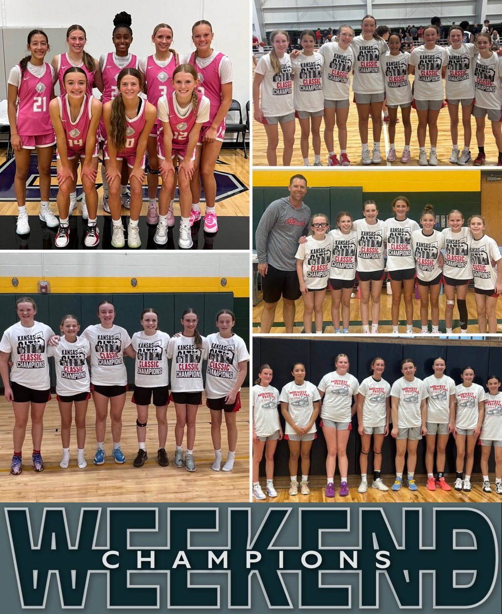 𝓦𝓔𝓔𝓚𝓔𝓝𝓓 𝓒𝓗𝓐𝓜𝓟𝓢 🏆
🏅9th EYCL Red
🏅8th Jr EYBL Black
🏅8th Central
🏅7th JR EYBL Red
🏅6th East Black
🏅5th NIKE Red

#AttackFamily #ChampionshipCulture