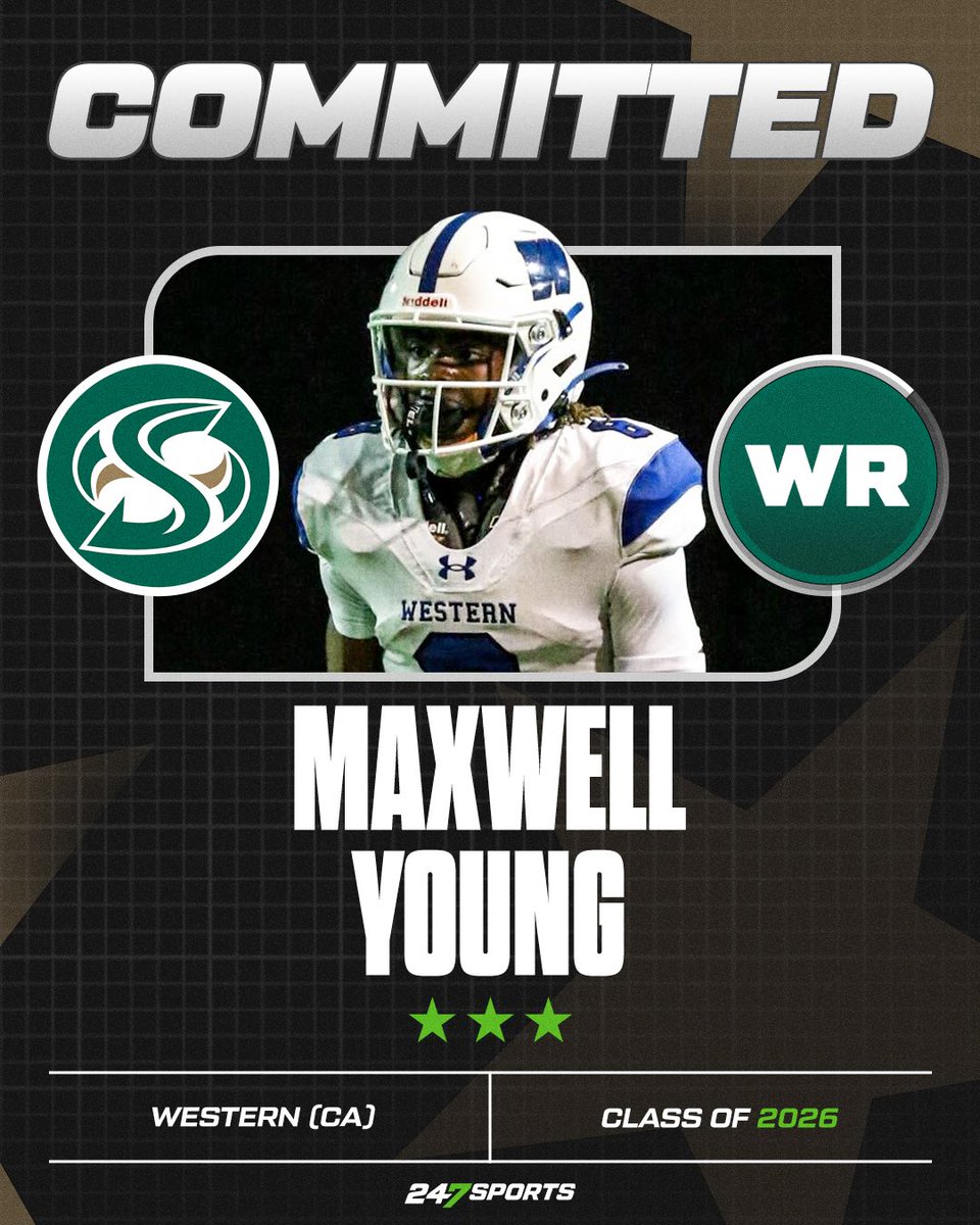 BREAKING: Three-star receiver Maxwell “Bunchie” Young from Anaheim (Calif.) Western has committed to Sacramento State  247sports.com/player/maxwell…