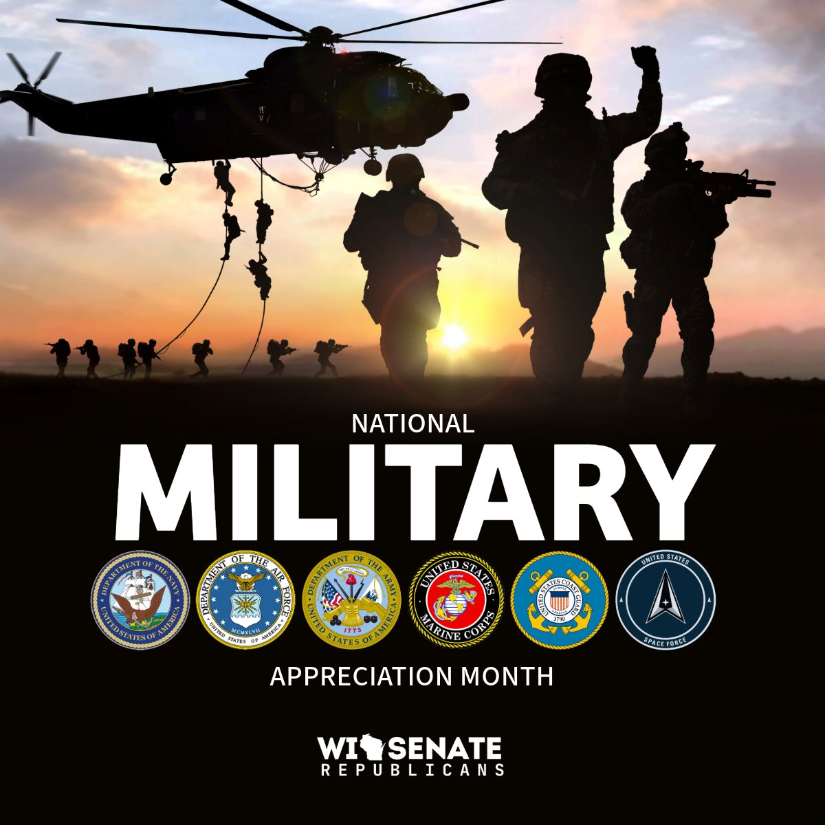 Our country would not be what it is today if it were not for the selfless sacrifices made by the members of our military forces.

We are forever in debt to their service and cannot begin to thank them enough for their courage and unwavering commitment to protecting our freedoms.