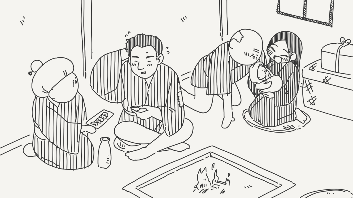 恩返しの絵です。